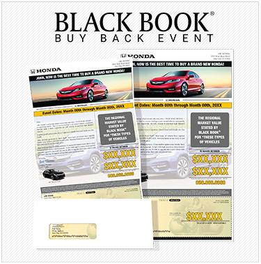 Automotive Black Book Mailer Sample
