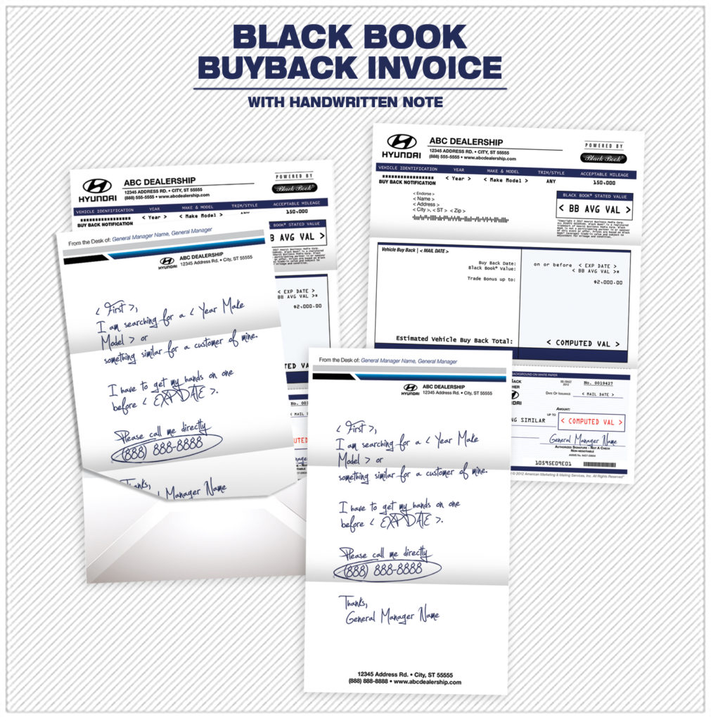 Black Book Buy Back Invoice