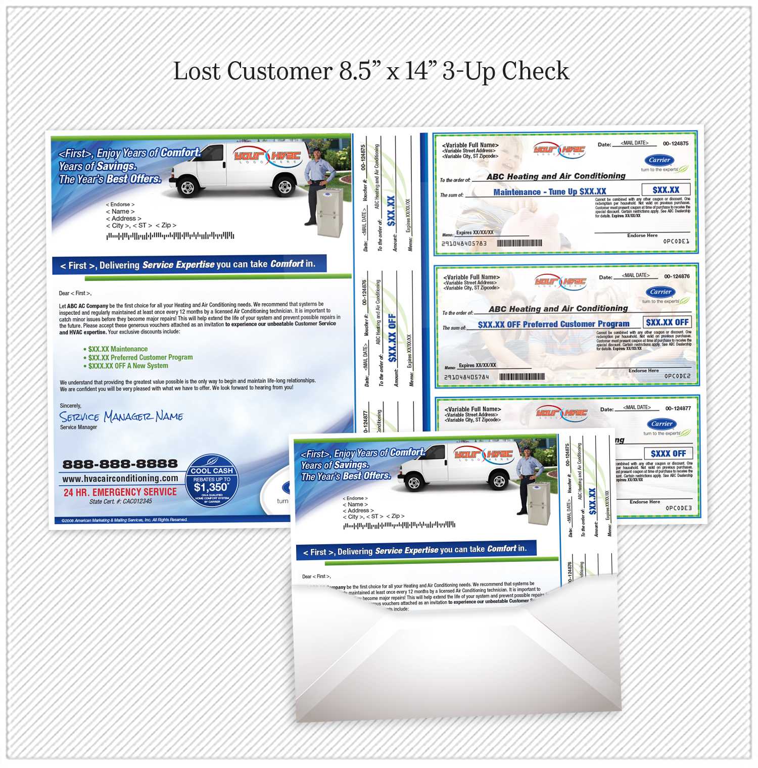 Lost Customer 3up Check